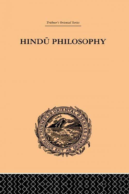 Cover of the book Hindu Philosophy by John Davies, Taylor and Francis