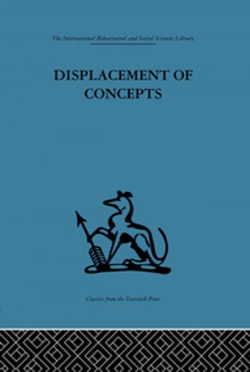 Cover of the book Displacement of Concepts by , Taylor and Francis