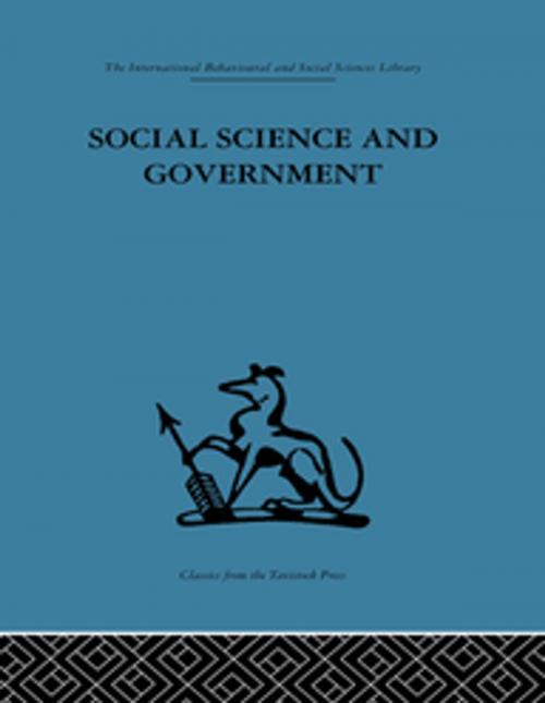 Cover of the book Social Science and Government by , Taylor and Francis