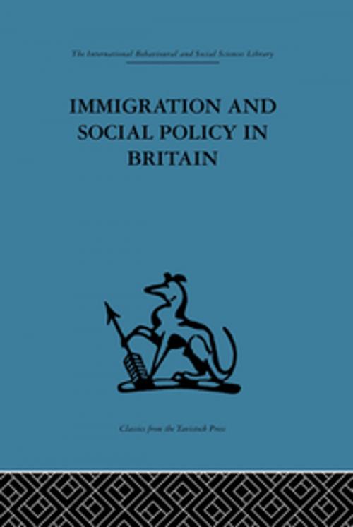 Cover of the book Immigration and Social Policy in Britain by , Taylor and Francis