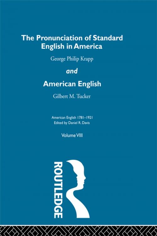 Cover of the book Pronunc Standard Eng America V by Daniel R Davis, Taylor and Francis