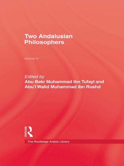 Cover of the book Two Andalusian Philosophers by Tufayl, Taylor and Francis