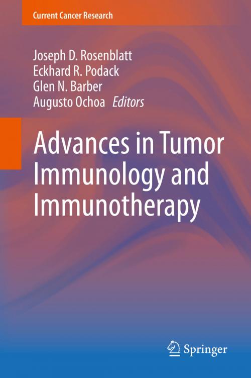 Cover of the book Advances in Tumor Immunology and Immunotherapy by , Springer New York