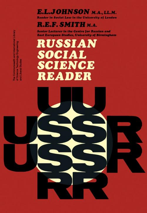 Cover of the book Russian Social Science Reader by E. L. Johnson, R. E. F. Smith, Elsevier Science
