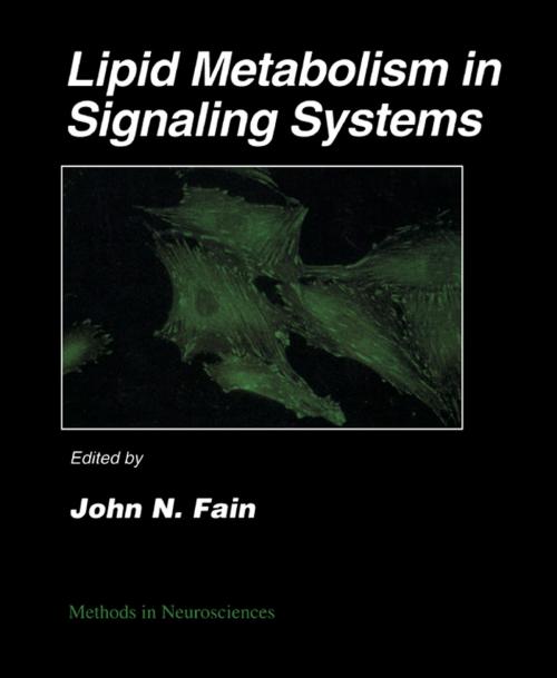 Cover of the book Lipid Metabolism in Signaling Systems by P. Michael Conn, Elsevier Science