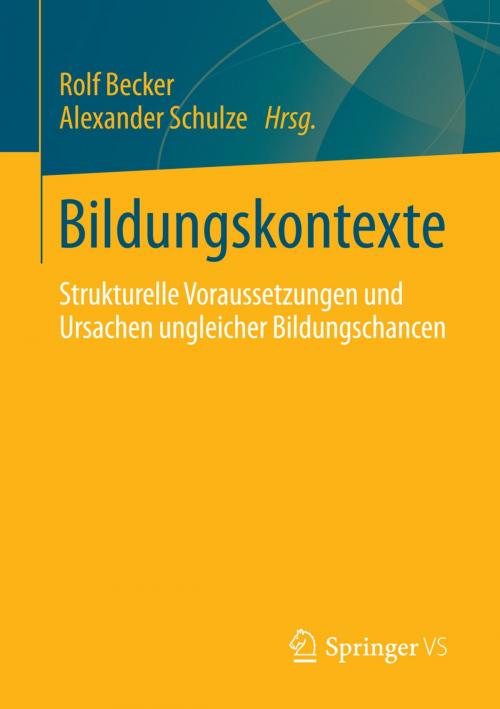 Cover of the book Bildungskontexte by , Springer Fachmedien Wiesbaden