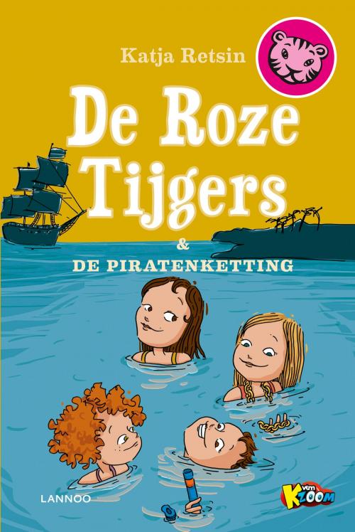 Cover of the book De roze tijgers en de piratenketting by Katja Retsin, Terra - Lannoo, Uitgeverij