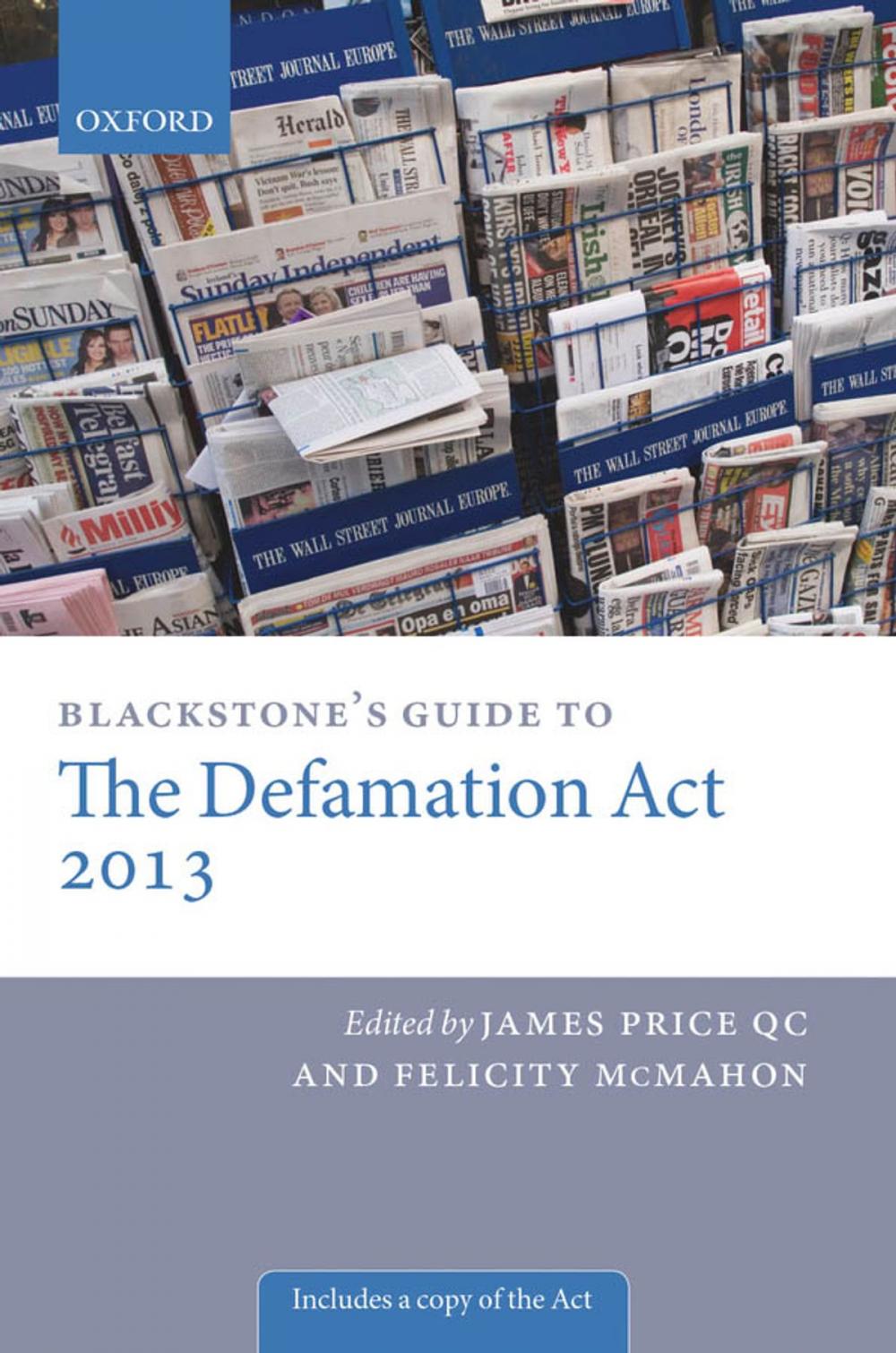 Big bigCover of Blackstone's Guide to the Defamation Act