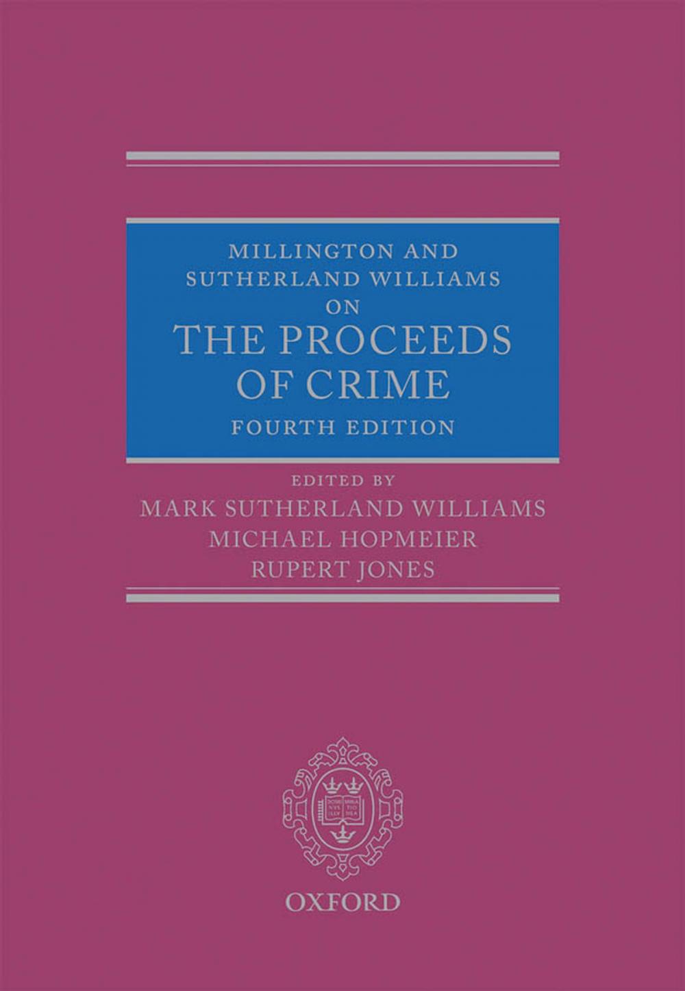 Big bigCover of Millington and Sutherland Williams on The Proceeds of Crime