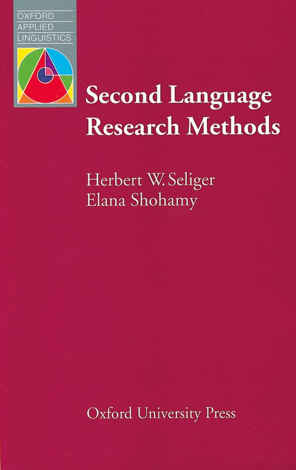 Big bigCover of Second Language Research Methods - Oxford Applied Linguistics: