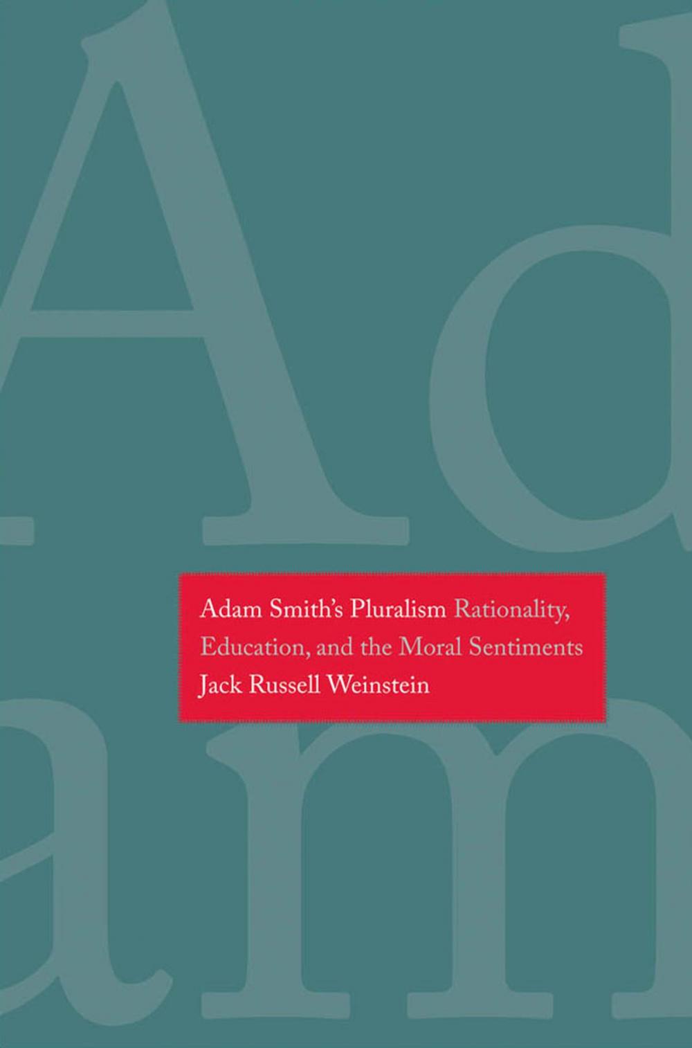 Big bigCover of Adam Smith's Pluralism