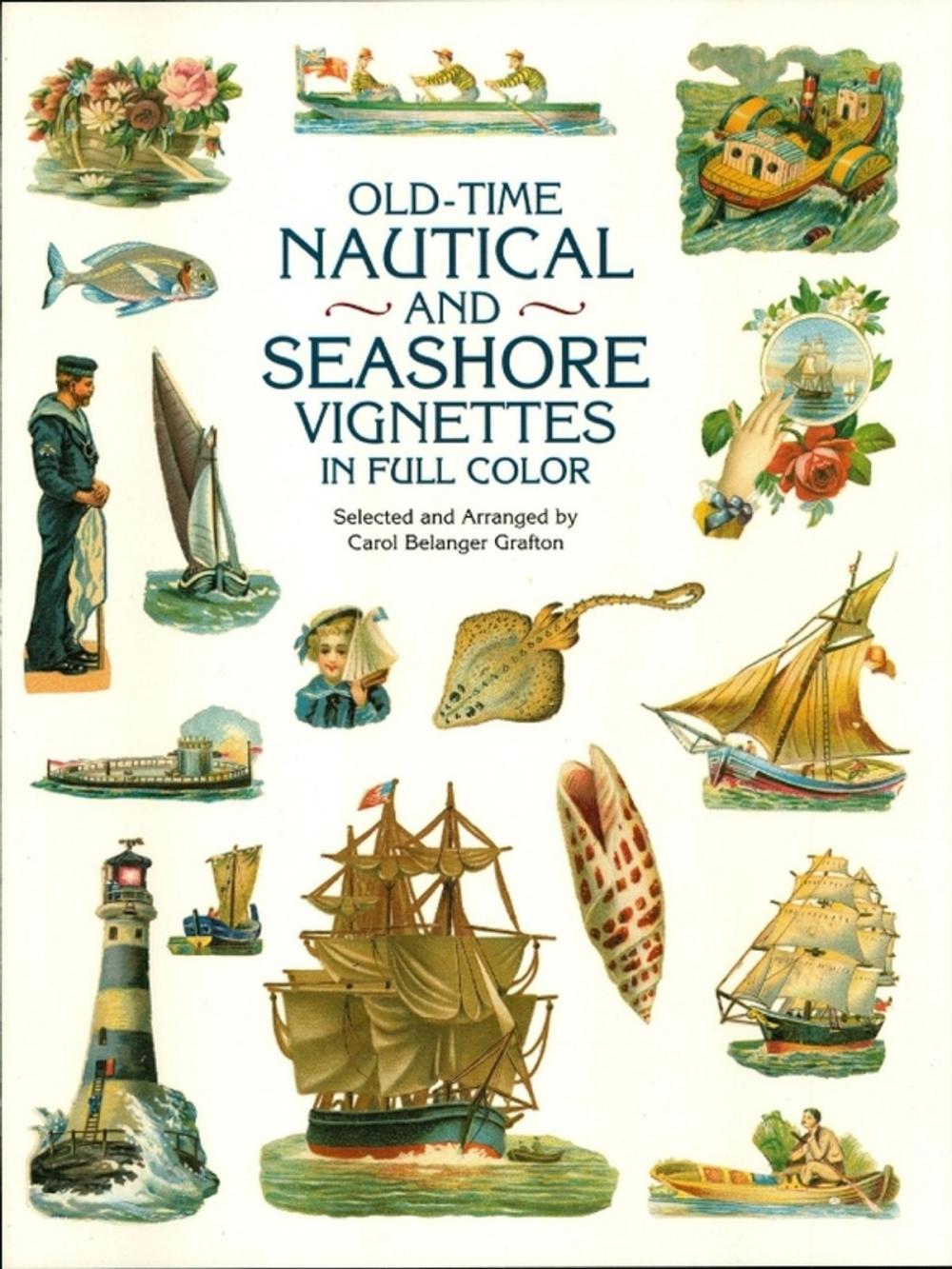 Big bigCover of Old-Time Nautical and Seashore Vignettes in Full Color