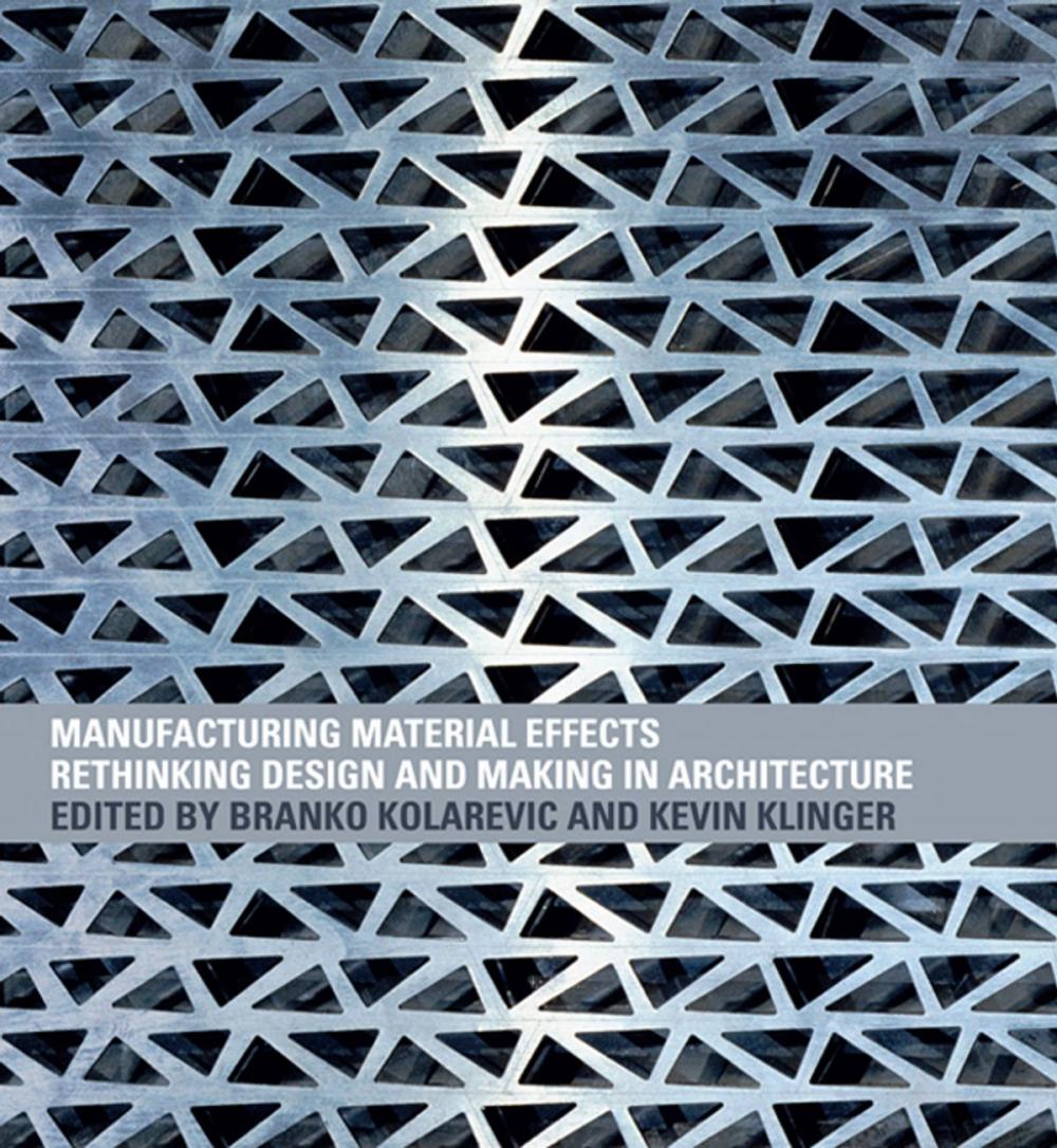 Big bigCover of Manufacturing Material Effects