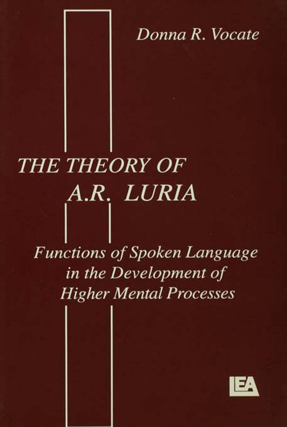 Big bigCover of The theory of A.r. Luria