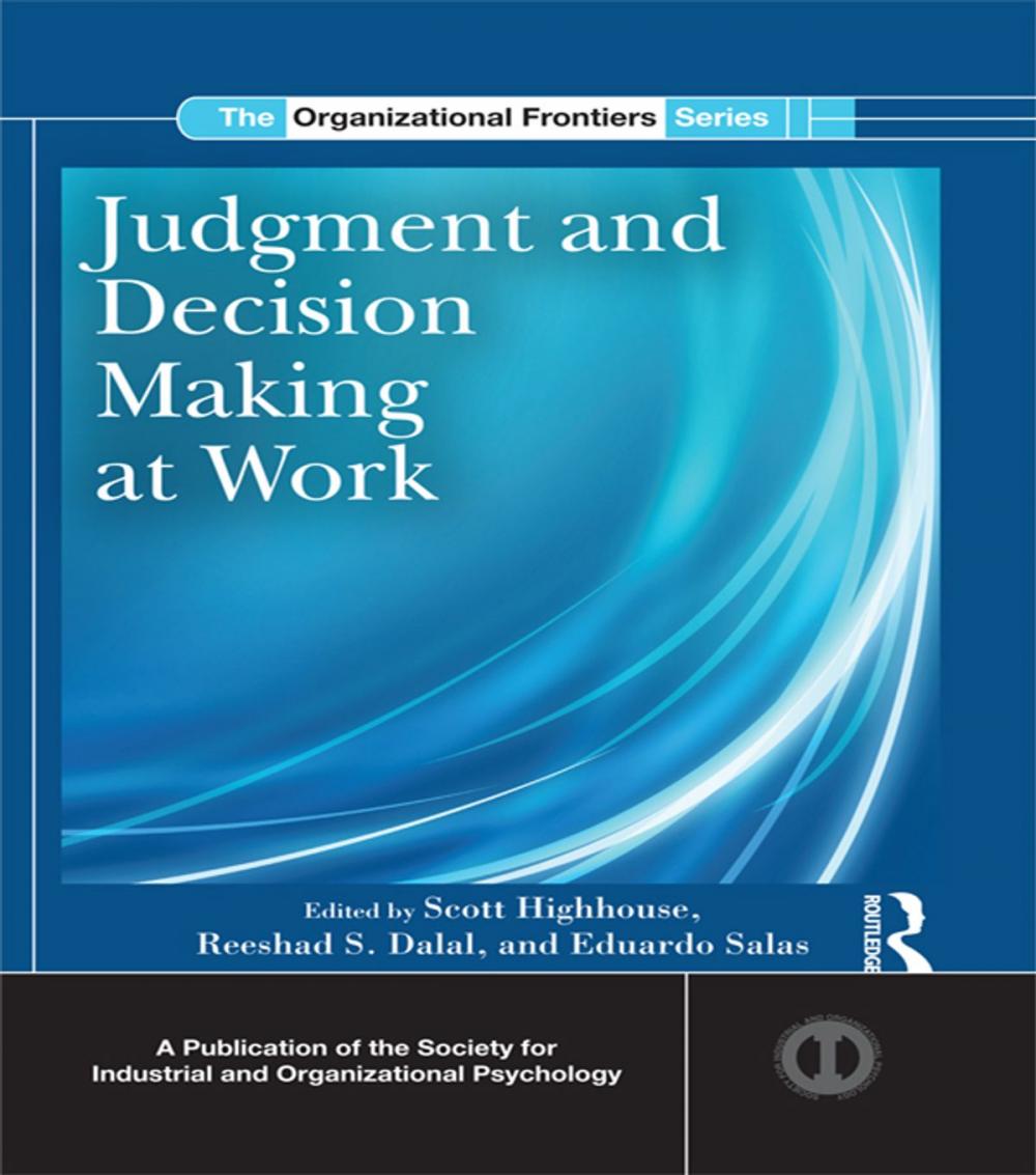 Big bigCover of Judgment and Decision Making at Work