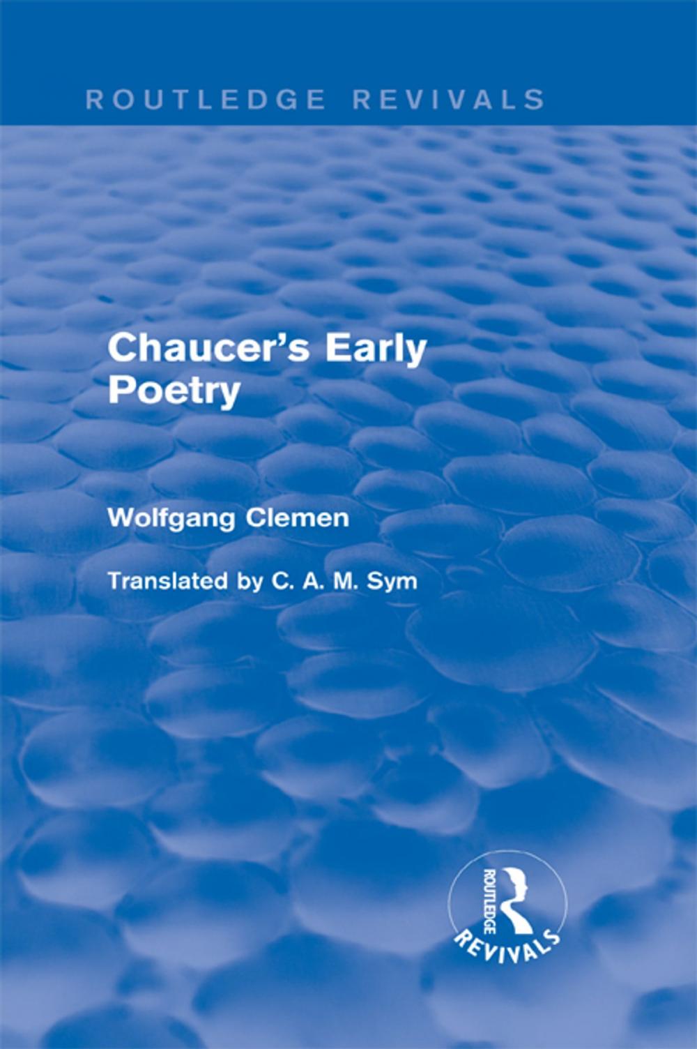 Big bigCover of Chaucer's Early Poetry (Routledge Revivals)