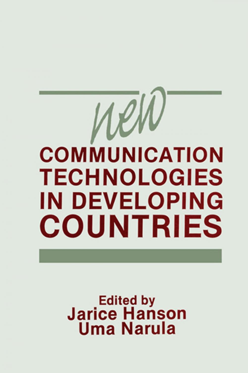 Big bigCover of New Communication Technologies in Developing Countries