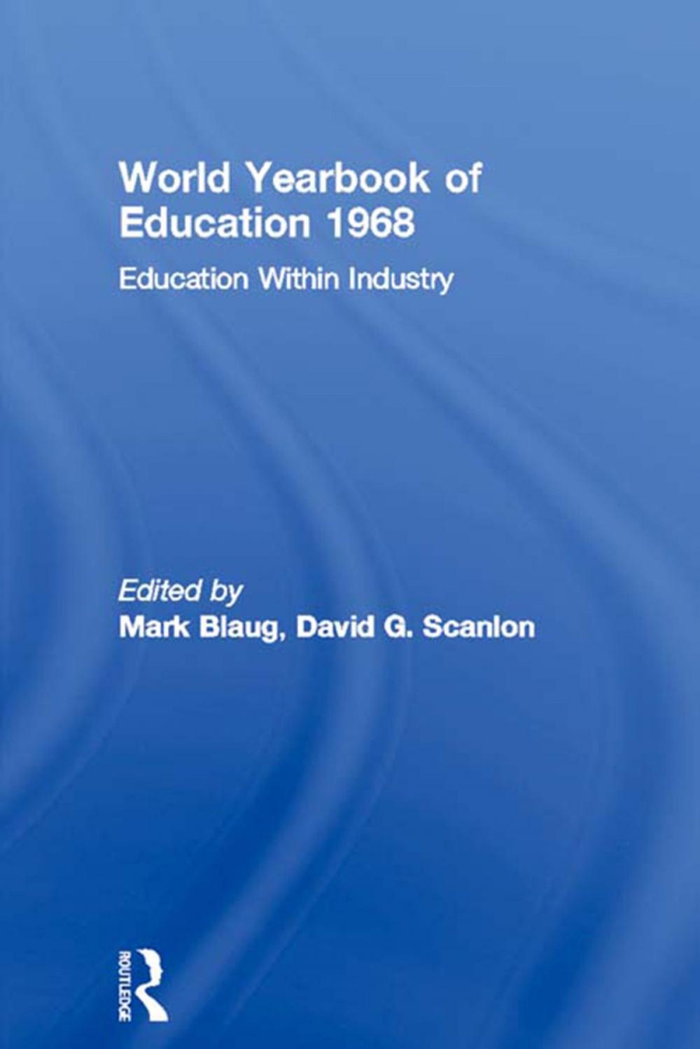 Big bigCover of World Yearbook of Education 1968