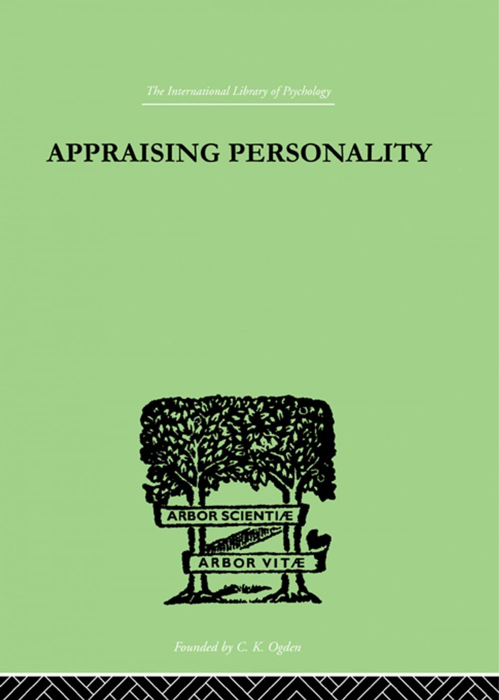 Big bigCover of Appraising Personality