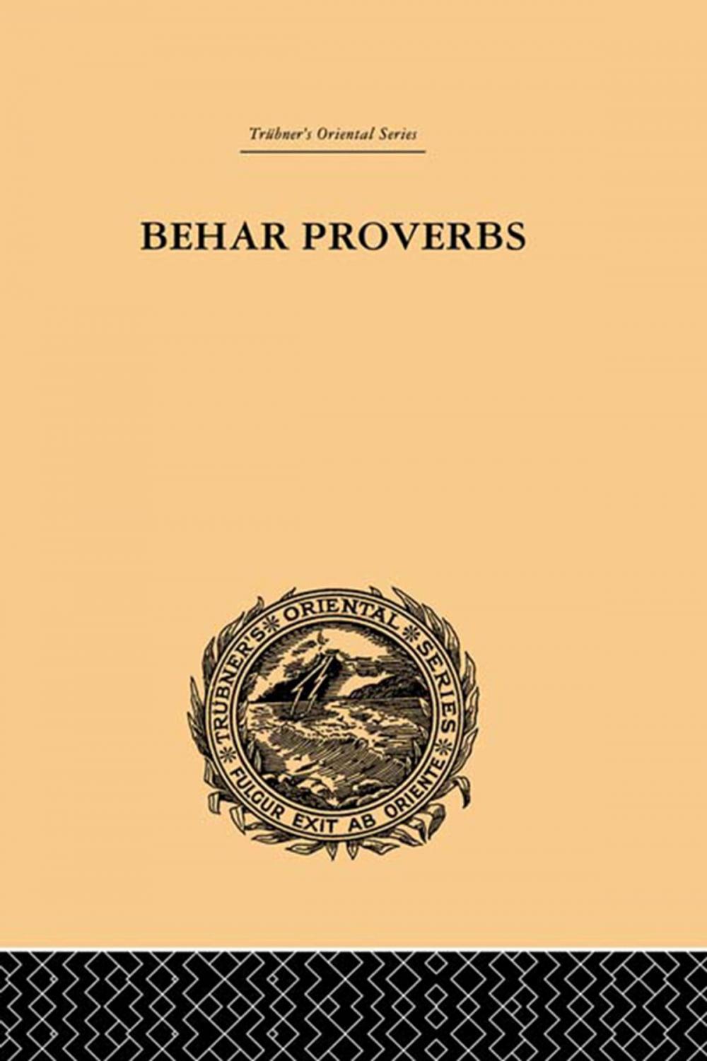Big bigCover of Behar Proverbs