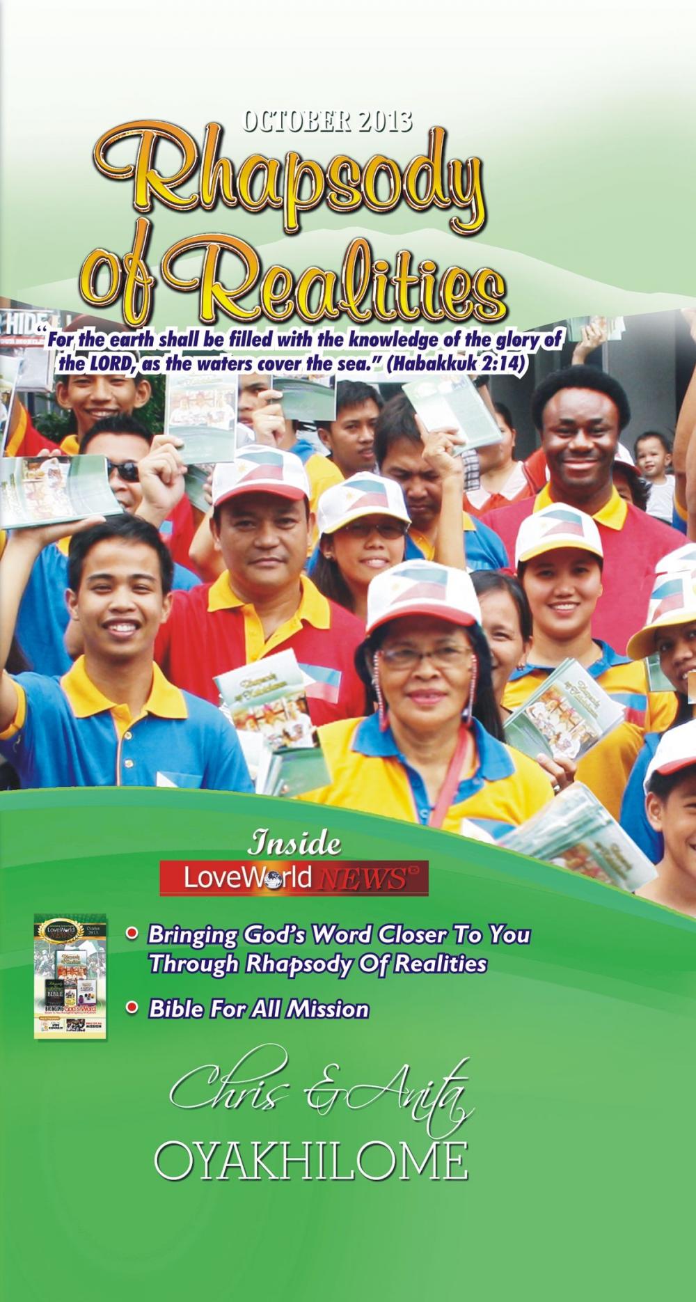 Big bigCover of Rhapsody of Realities October 2013 Edition