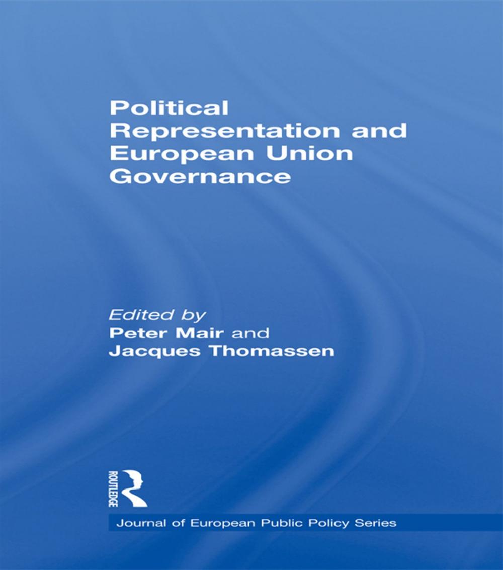 Big bigCover of Political Representation and European Union Governance