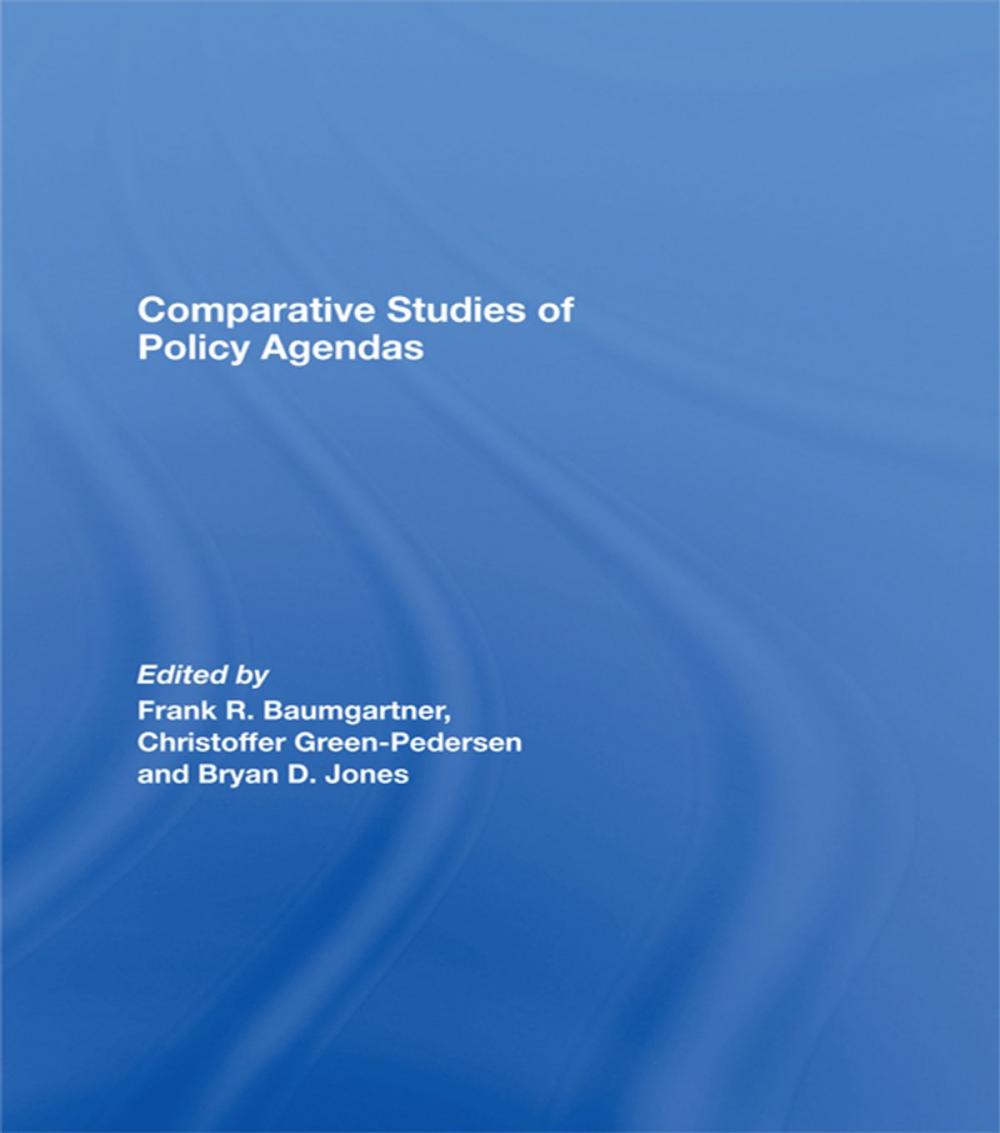 Big bigCover of Comparative Studies of Policy Agendas