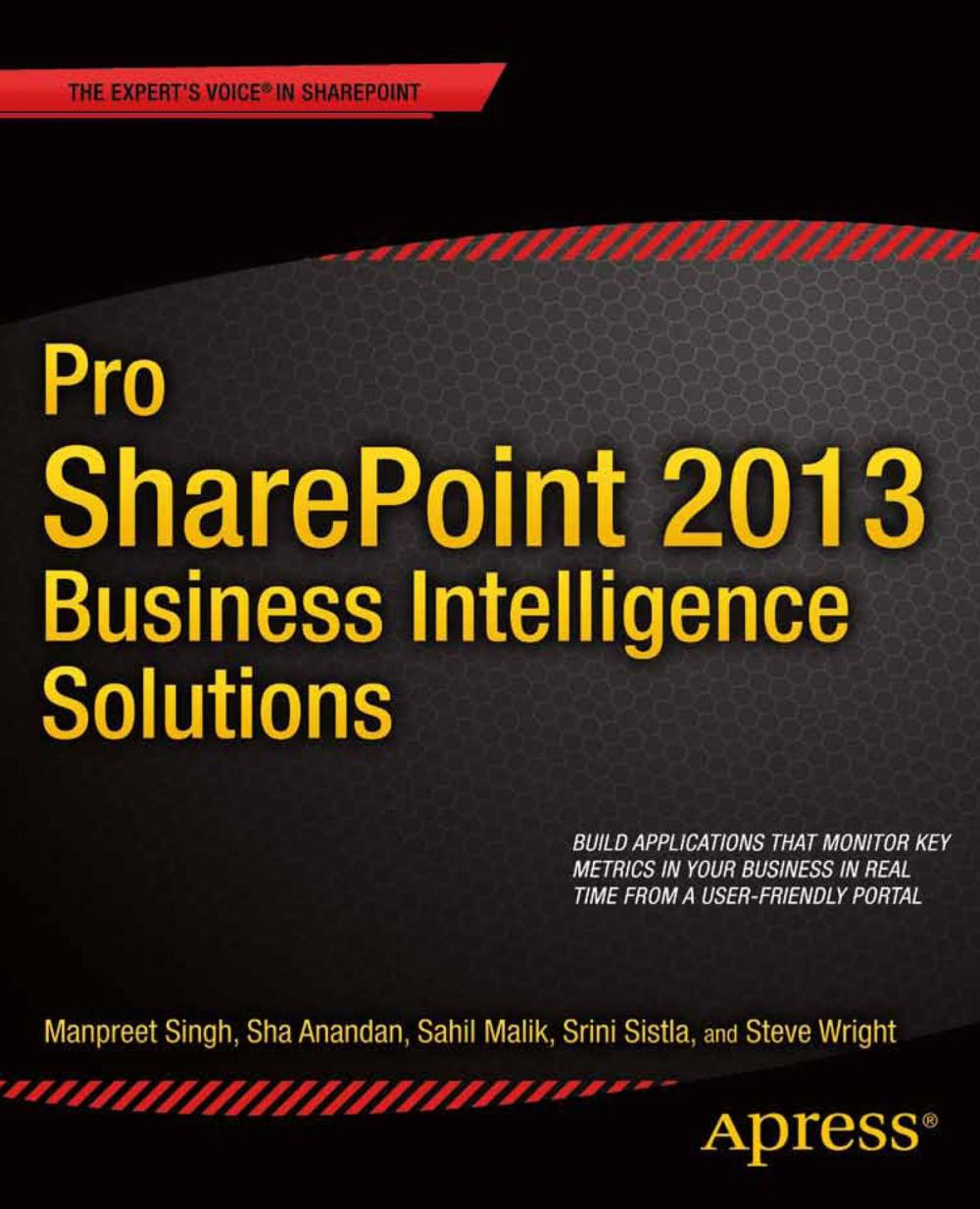 Big bigCover of Pro SharePoint 2013 Business Intelligence Solutions