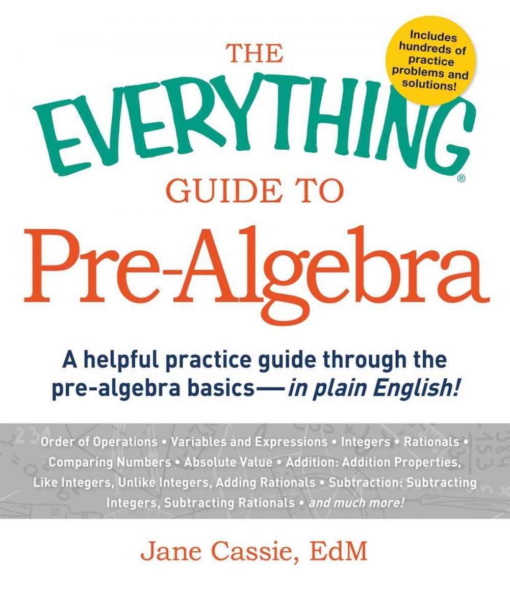 Big bigCover of The Everything Guide to Pre-Algebra