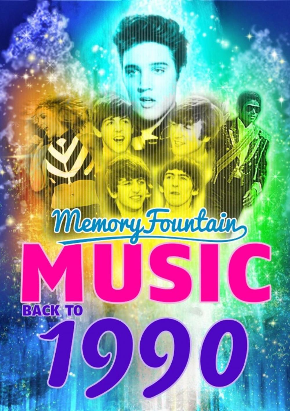 Big bigCover of 1990 MemoryFountain Music: Relive Your 1990 Memories Through Music Trivia Game Book Hold On, It Must Have Been Love, Nothing Compares 2 U, and More!