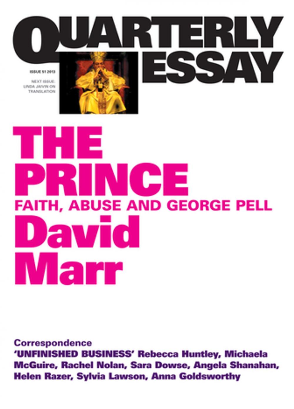 Big bigCover of Quarterly Essay 51 The Prince