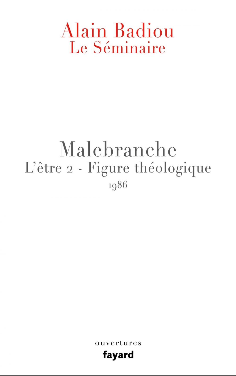 Big bigCover of Le Séminaire - Malebranche