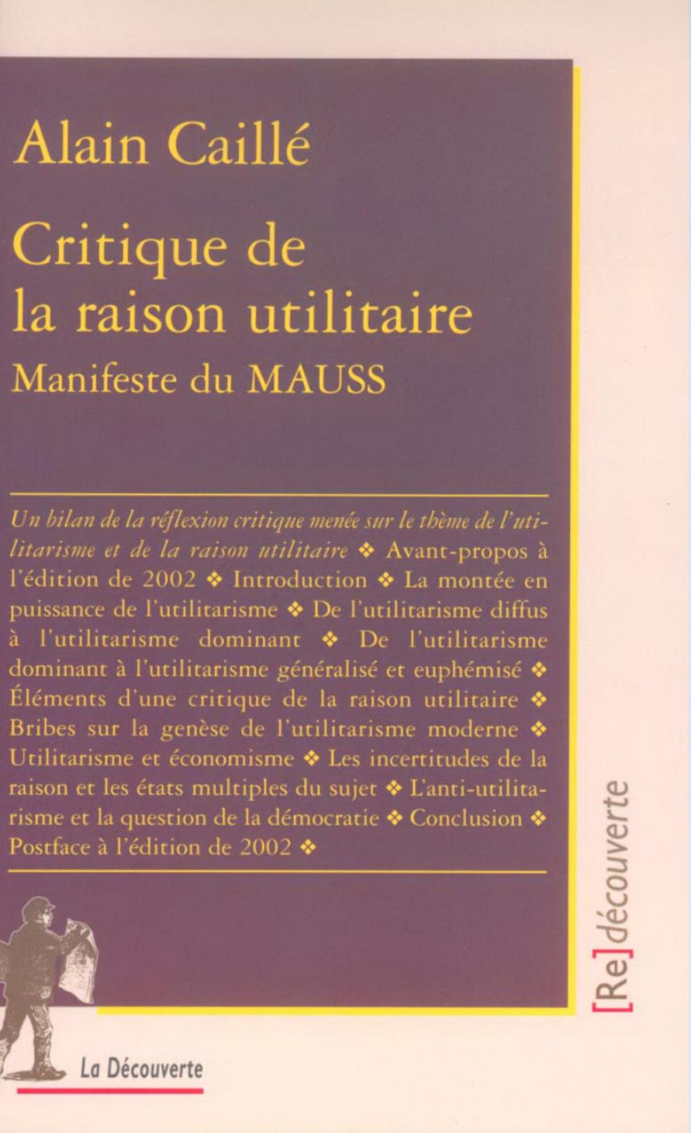 Big bigCover of Critique de la raison utilitaire