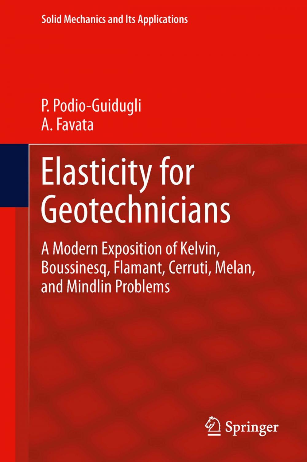 Big bigCover of Elasticity for Geotechnicians