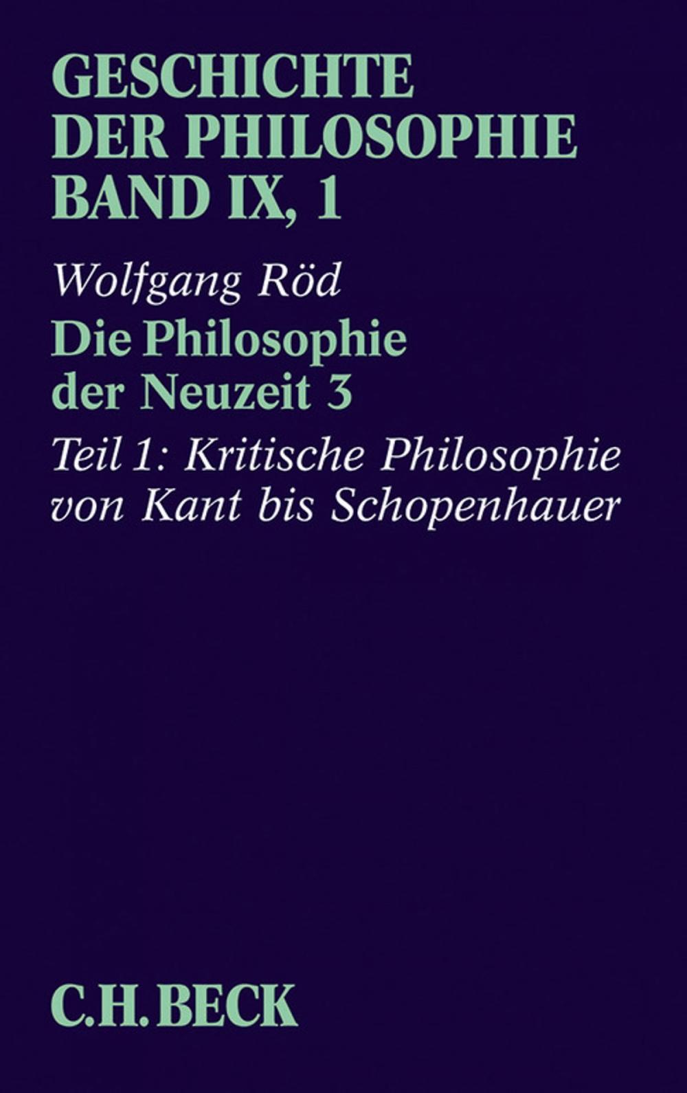 Big bigCover of Geschichte der Philosophie Bd. 9/1: Die Philosophie der Neuzeit 3