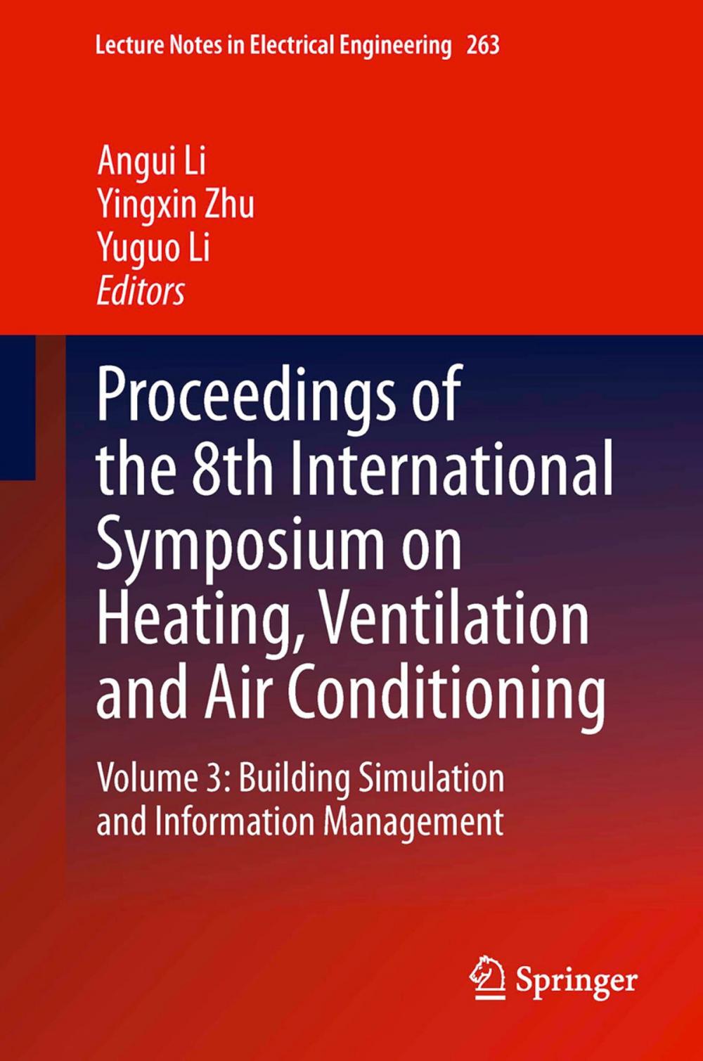 Big bigCover of Proceedings of the 8th International Symposium on Heating, Ventilation and Air Conditioning
