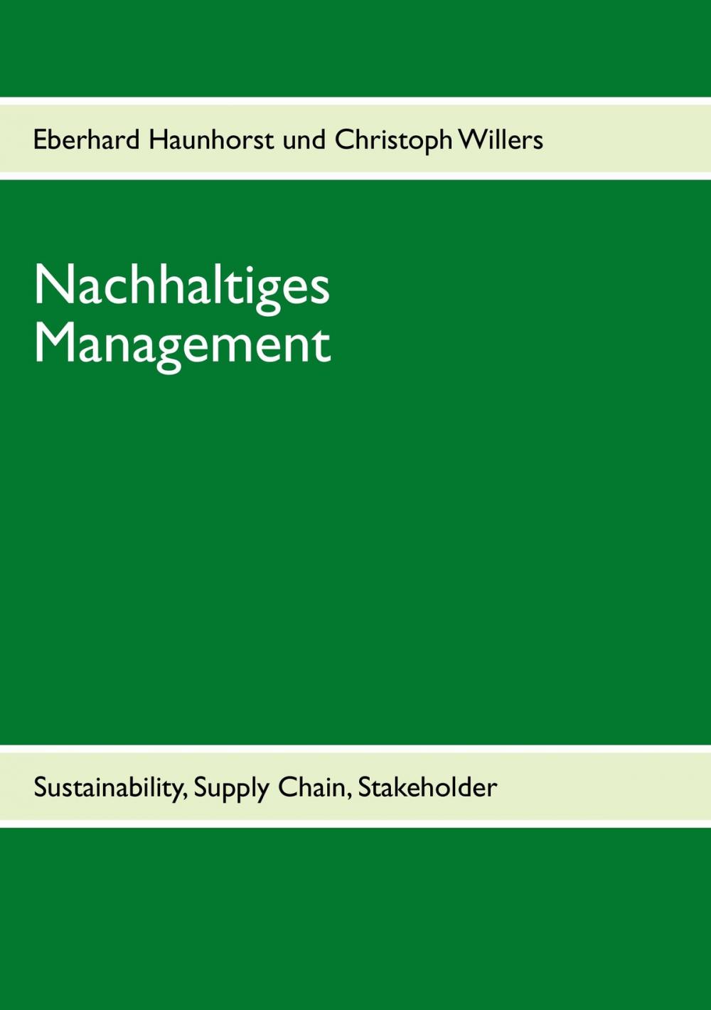 Big bigCover of Nachhaltiges Management