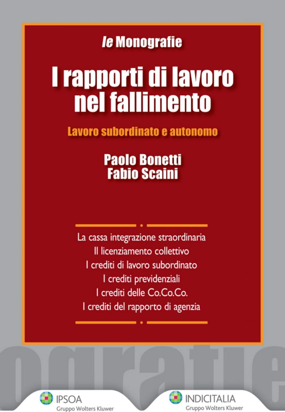 Big bigCover of I rapporti di lavoro nel fallimento