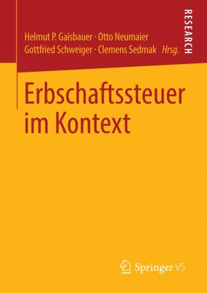 Cover of the book Erbschaftssteuer im Kontext by Marcus Moroff, Stefan Luppold