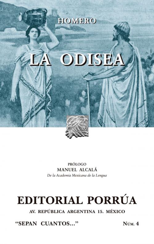 Cover of the book La Odisea by Homero, Editorial Porrúa México