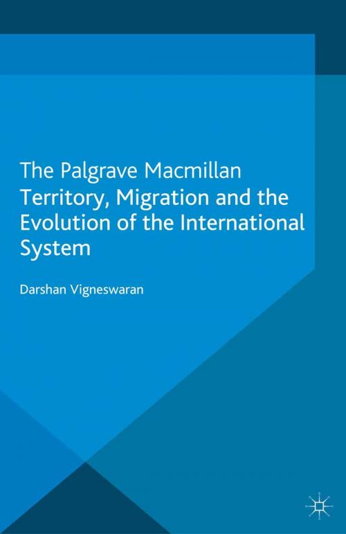 Cover of the book Territory, Migration and the Evolution of the International System by D. Vigneswaran, Palgrave Macmillan UK