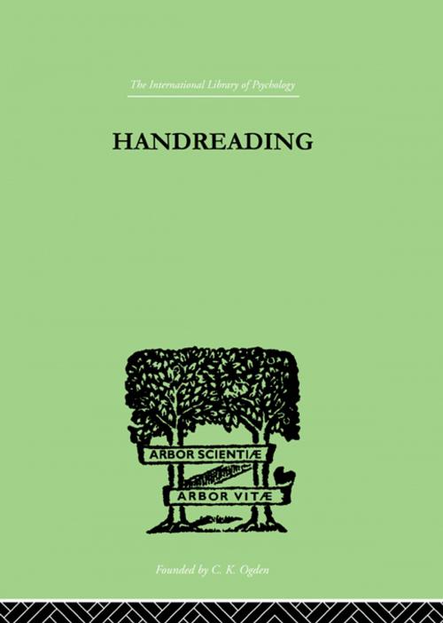 Cover of the book Handreading by Laffan, M N, Taylor and Francis