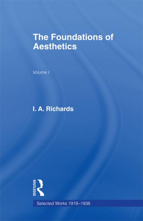 Cover of the book Foundations Aesthetics V 1 by , Taylor and Francis