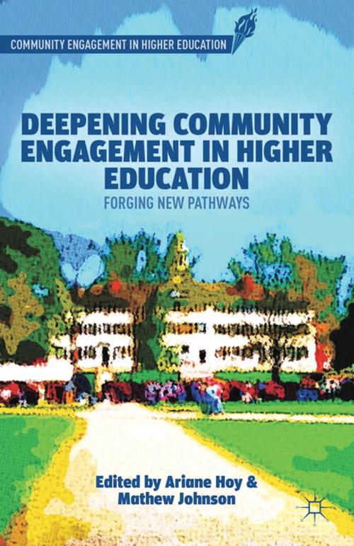 Cover of the book Deepening Community Engagement in Higher Education by , Palgrave Macmillan US