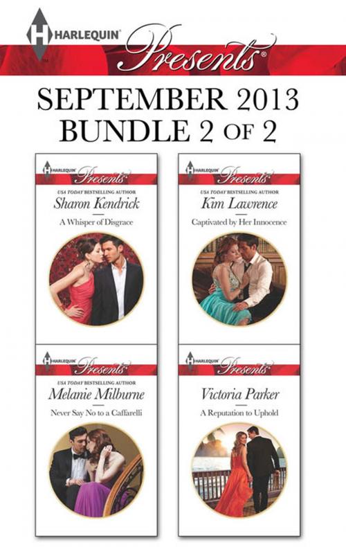 Cover of the book Harlequin Presents September 2013 - Bundle 2 of 2 by Sharon Kendrick, Melanie Milburne, Kim Lawrence, Victoria Parker, Harlequin