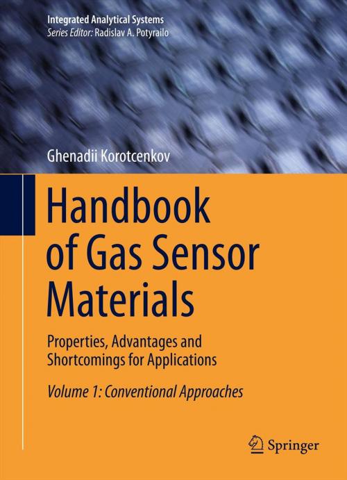 Cover of the book Handbook of Gas Sensor Materials by Ghenadii Korotcenkov, Springer New York