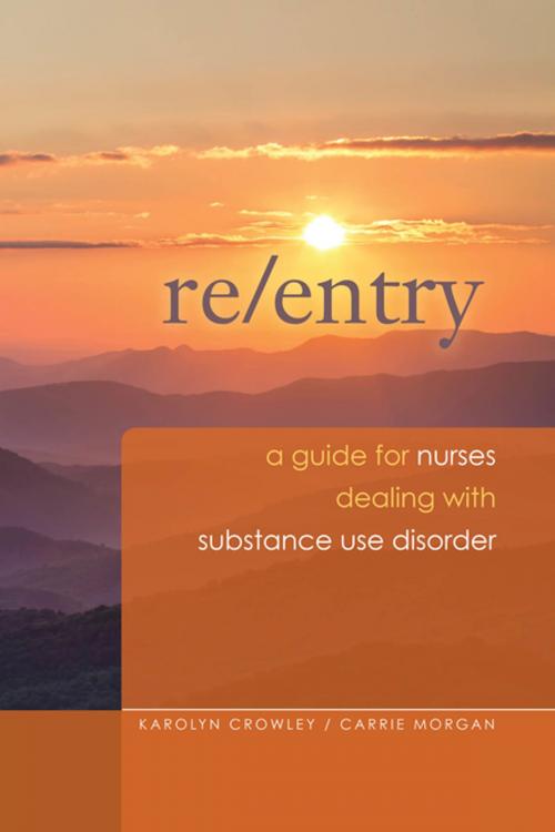 Cover of the book Re-Entry: A Guide for Nurses Dealing with Substance Use Disorder by Karolyn Crowley, Carrie Morgan, Sigma Theta Tau International