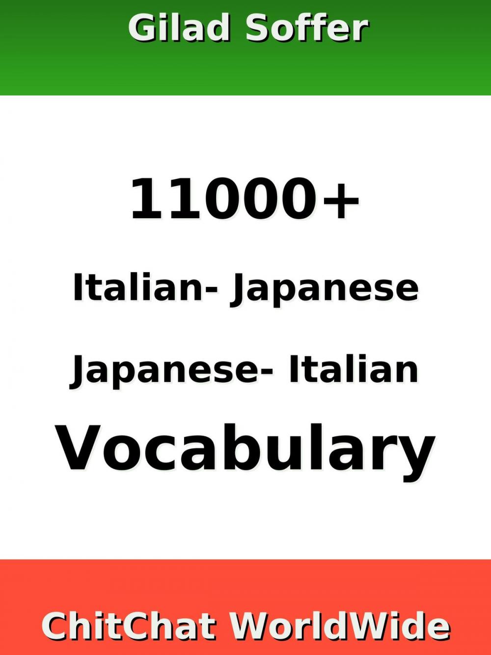 Big bigCover of 11000+ Italian - Japanese Japanese - Italian Vocabulary