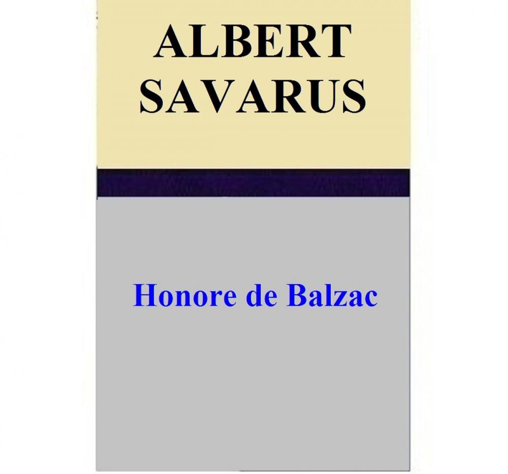 Big bigCover of Albert Savarus