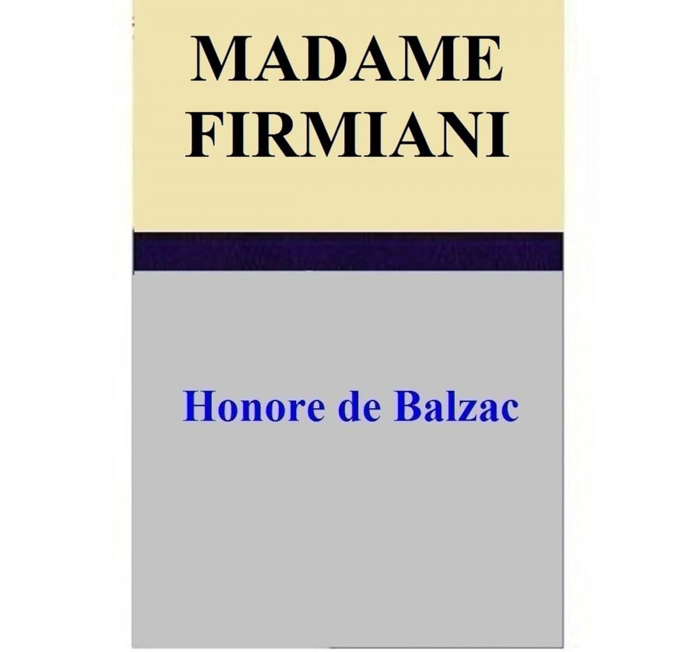 Big bigCover of Madame Firmiani